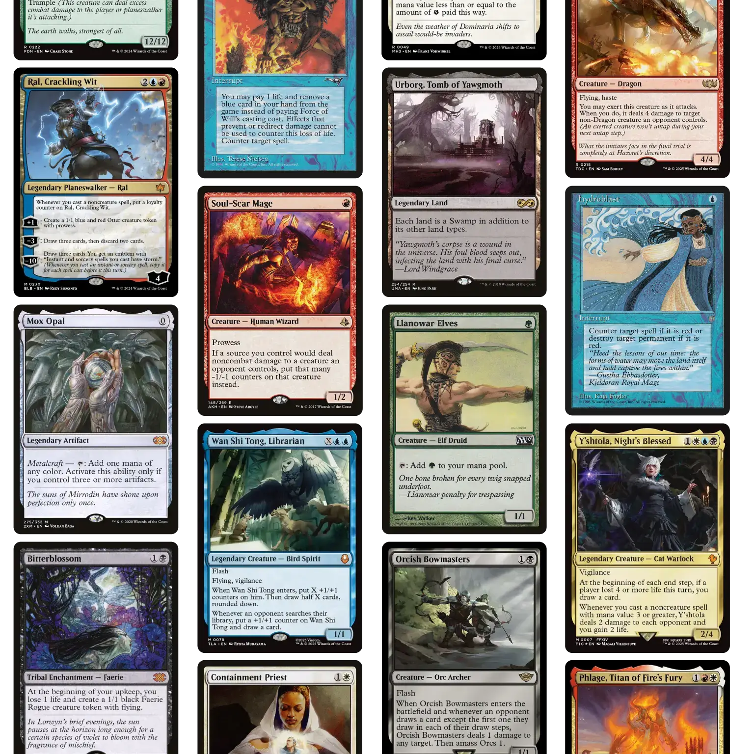 Some magic the gathering cards